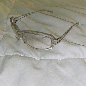 Y2k clear glasses